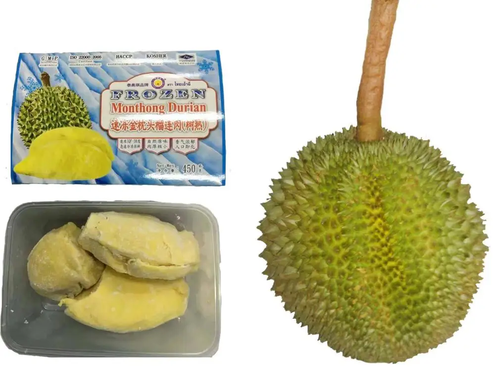 Thailand Durian Frozen : Frozen Durian Monthong 100% : Thai Ao Chi All 