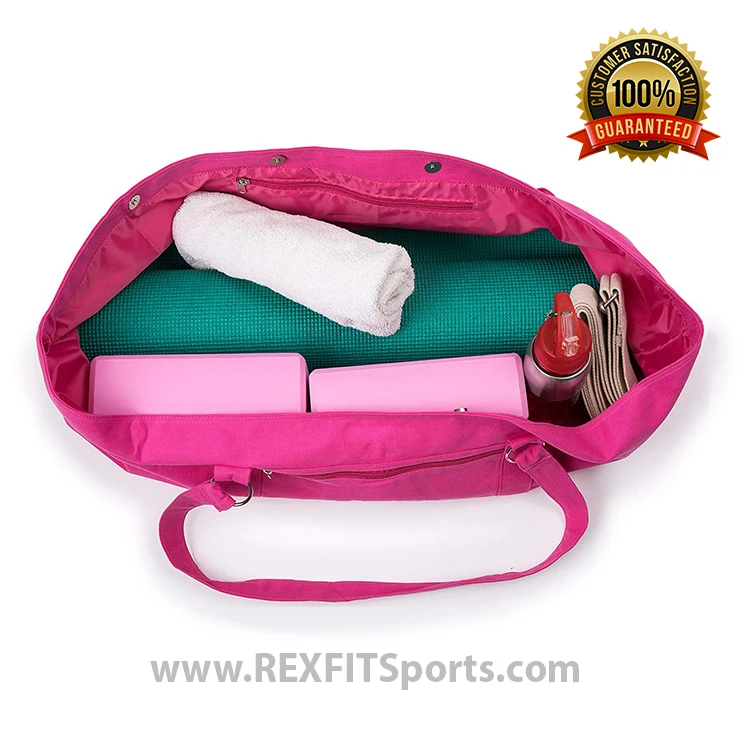 Wholesale Custom Gym Yoga Mat Bag Foldable Sling Carrier Yoga Tote Bag