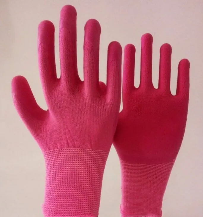 13 Gauge Latex Foam Women Gardening Gloves I