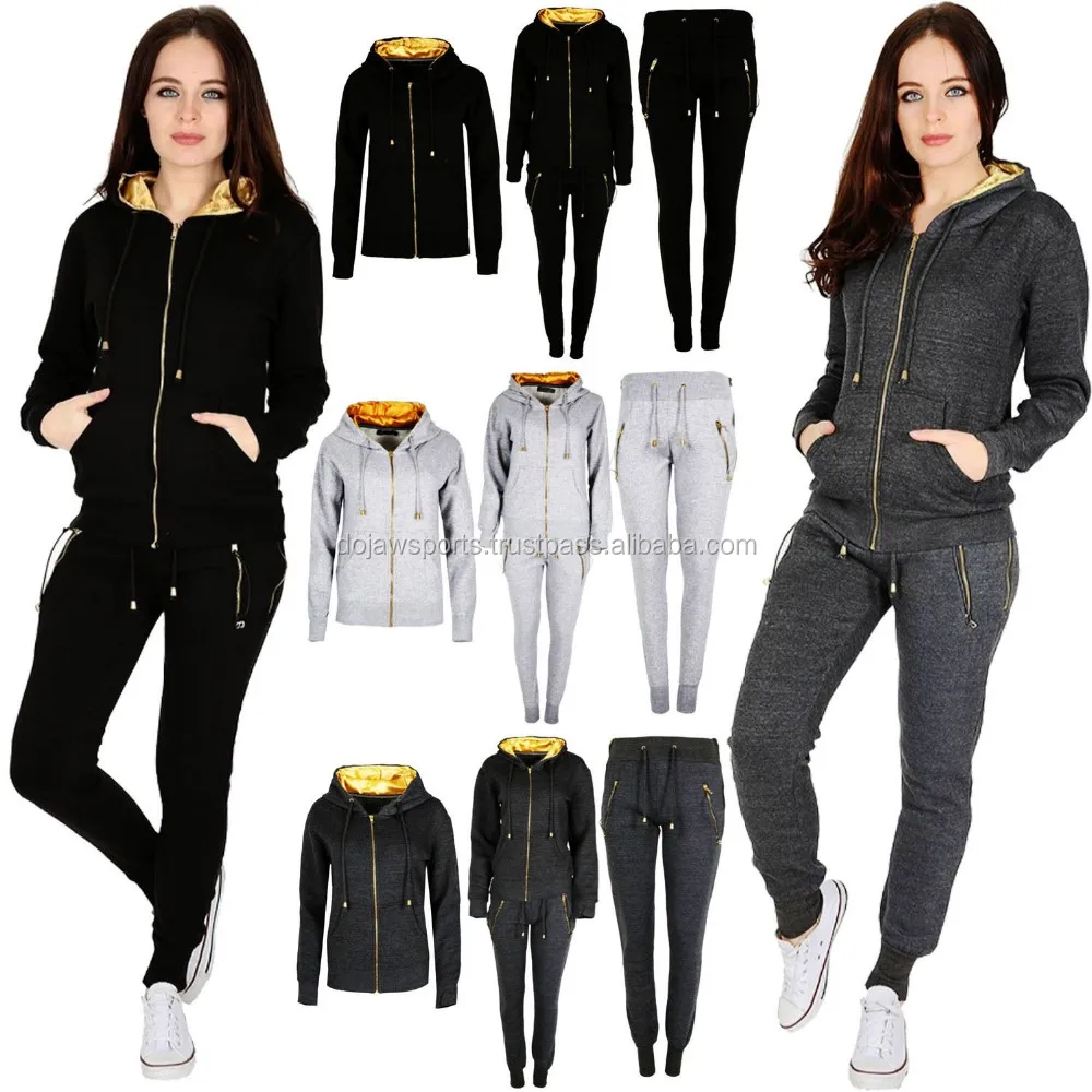 Latest Design Women's Fleece Tracksuits/ Custom Women's Tracksuits