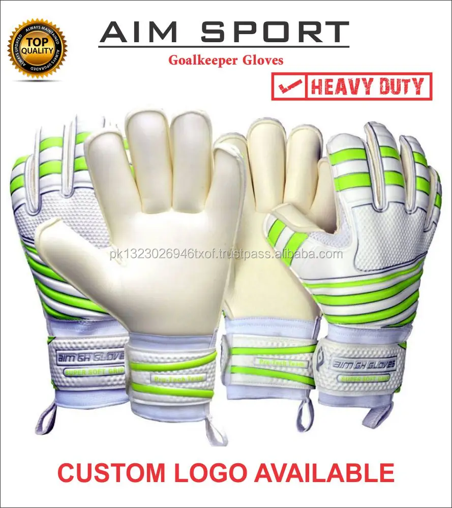 Blue / White Goalkeeper Gloves Best Quality Goalkeeper Gloves German