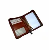 Leather cover diary elastic notebook journal diary / Diary Flip Leather ID Wallet Case Cover With Zipper
