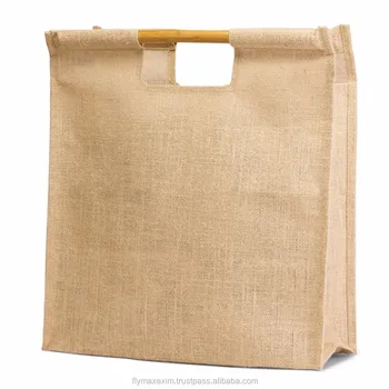 wooden tote bag