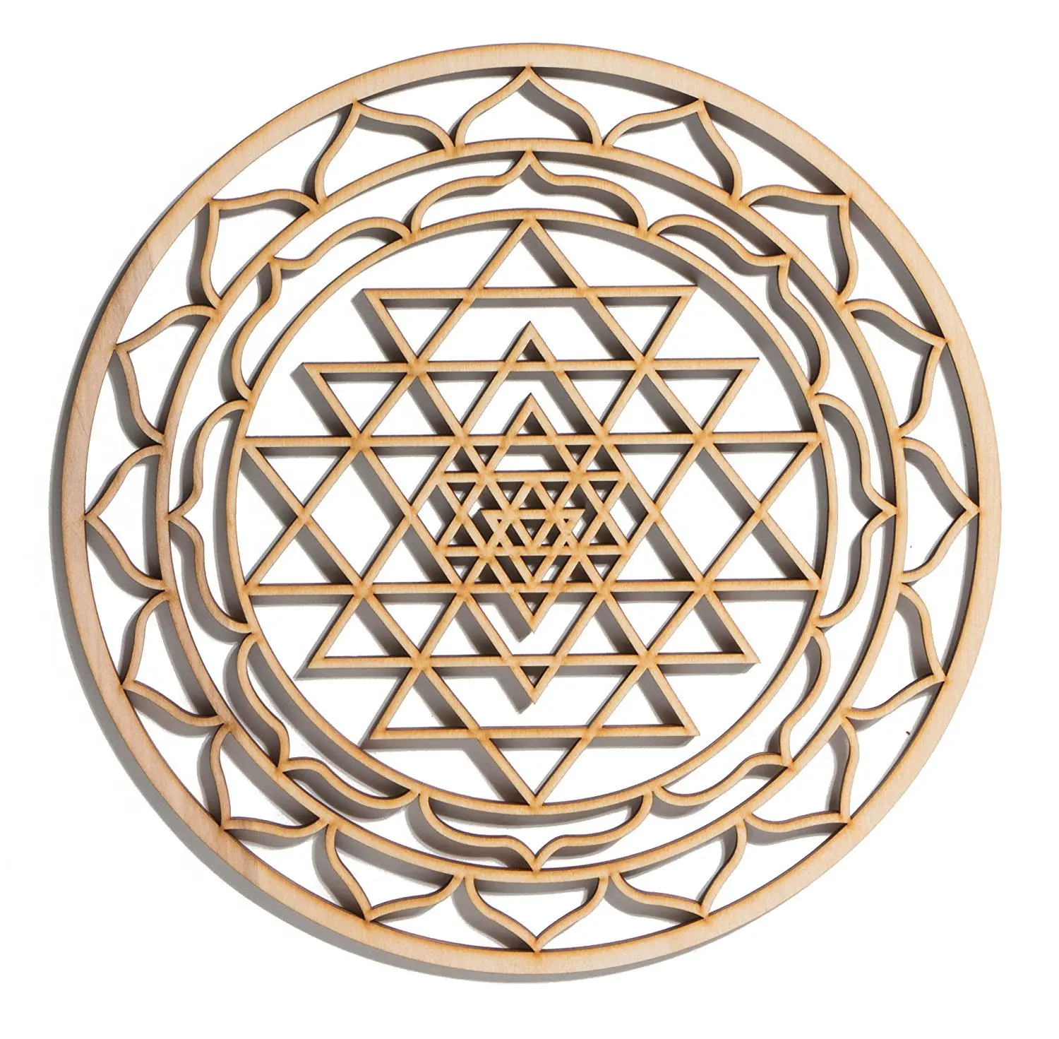 Buy 12 Sri Yantra Hindu Tantra Wooden Wall Art Hanging Home Decor Sacred Geometry Art Wood Sculpture Wall Decorations Usa Made Geometric In Cheap Price On Alibaba Com