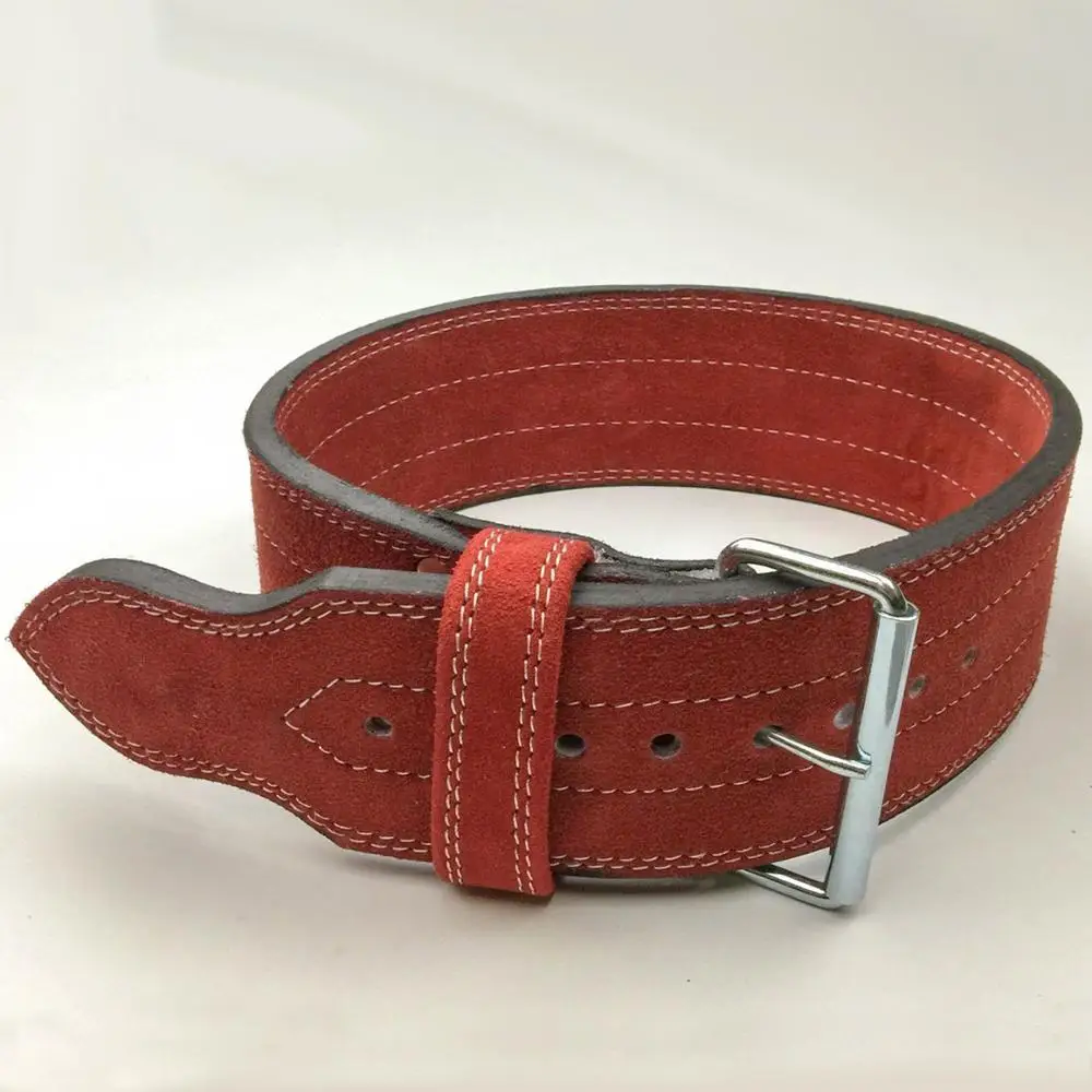 New Power Weight Lifting Leather Belt 4
