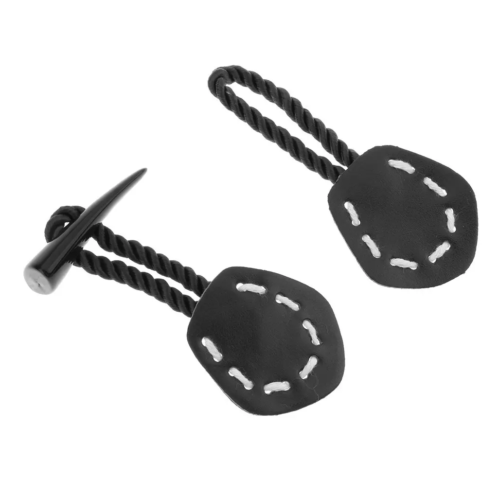 Pack of 2 40mm Real Buffalo horn toggle buttons suitible for Duffle Trench coats