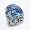 Abalone Shell Handmade Vintage Style Handmade Jewelry Ring Size 8