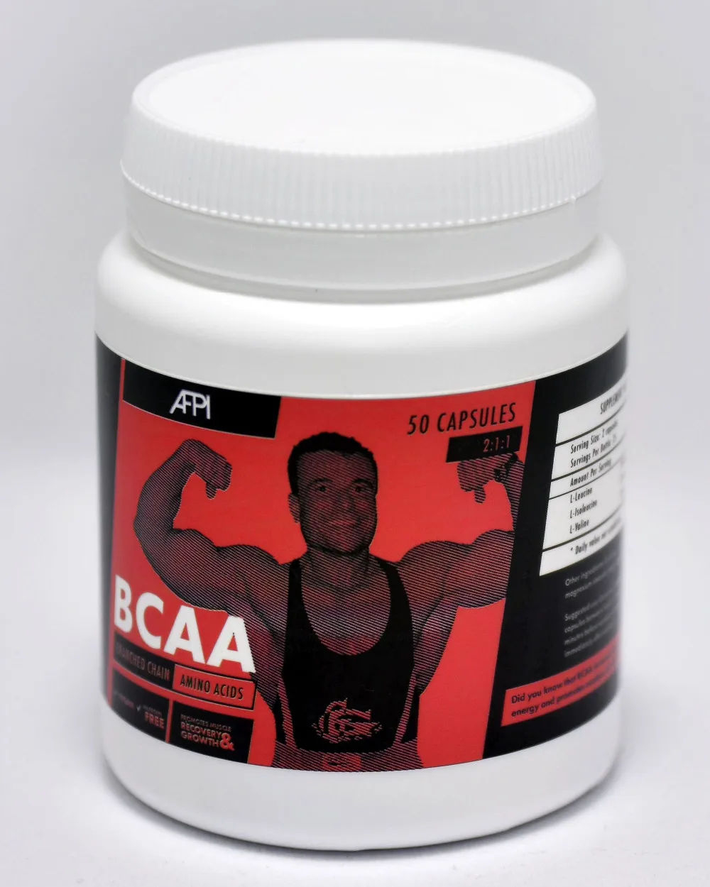Bcaa (branched Chain Amino Acids) 500 Mg Vegan Capsules For Muscle Gain