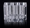Acrylic cnc Curve Fluid Channel 30mm long channel drilled Bonding Component
