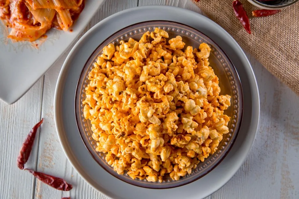 Pop Smile Popping Popcorn Kimchi Flavor Butterfly Type Bucket Snack