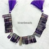Fluorite Faceted Rectangle Shape Briolette, Fluorite Rectangle Shape Briolette, Rectangle Size 20X6mm