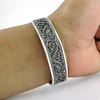 Splendid fine work carved oxidized bangle 925 sterling wholesale jewelry indian bangles manufacturer