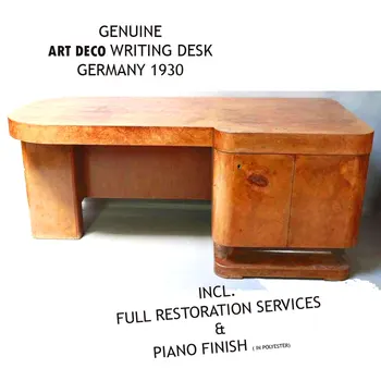 Echtes Art Deco Deutschland 1930 Walnuss Wurzelholz Geraumigen Buro Schreibtisch Buy Einzigartige Schreibtisch Product On Alibaba Com