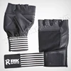 Men Women Weightlifting Gym Fitness Exercise Bodybuilding Leather half finger Sports Wrist support Gloves RIK SPORTS GFRS-03-124