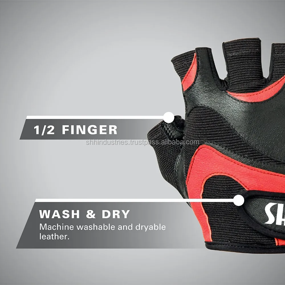 Men's Weightlifting Gloves With Flexible Cushioned Leather Palm Buy