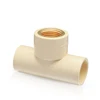 astm d2846 cpvc pipe fittings brass theraded female tee