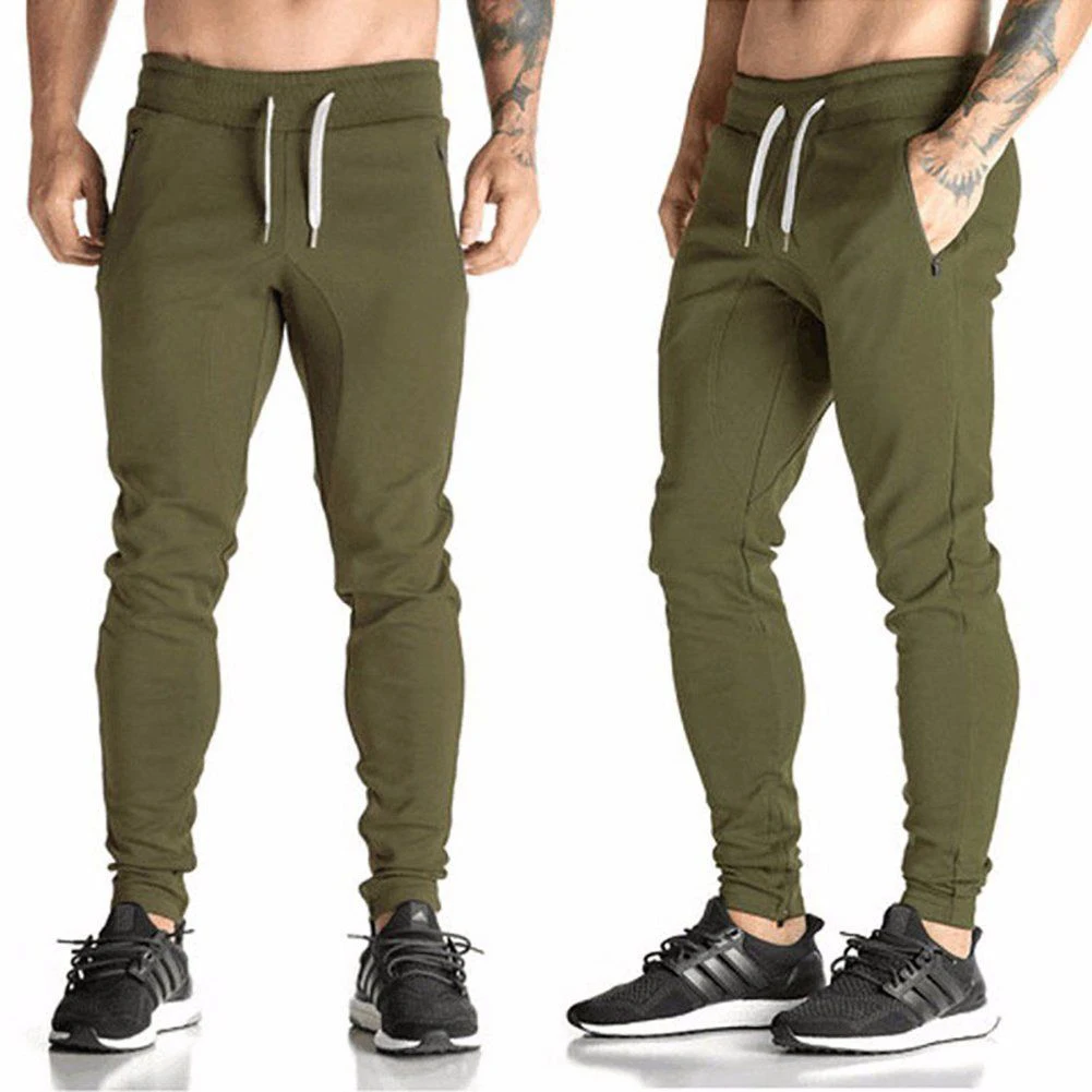 New Men Short Gym Slim Trousers - Buy Plain Sweat Pants,Custom Design ...