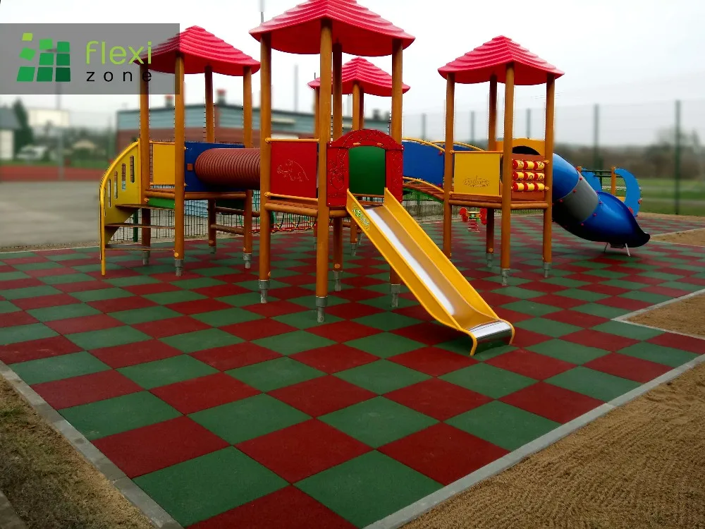 Tuv Certified Rubber Mat Fitness Mat Playground Rubber Mats Outdoor Mat