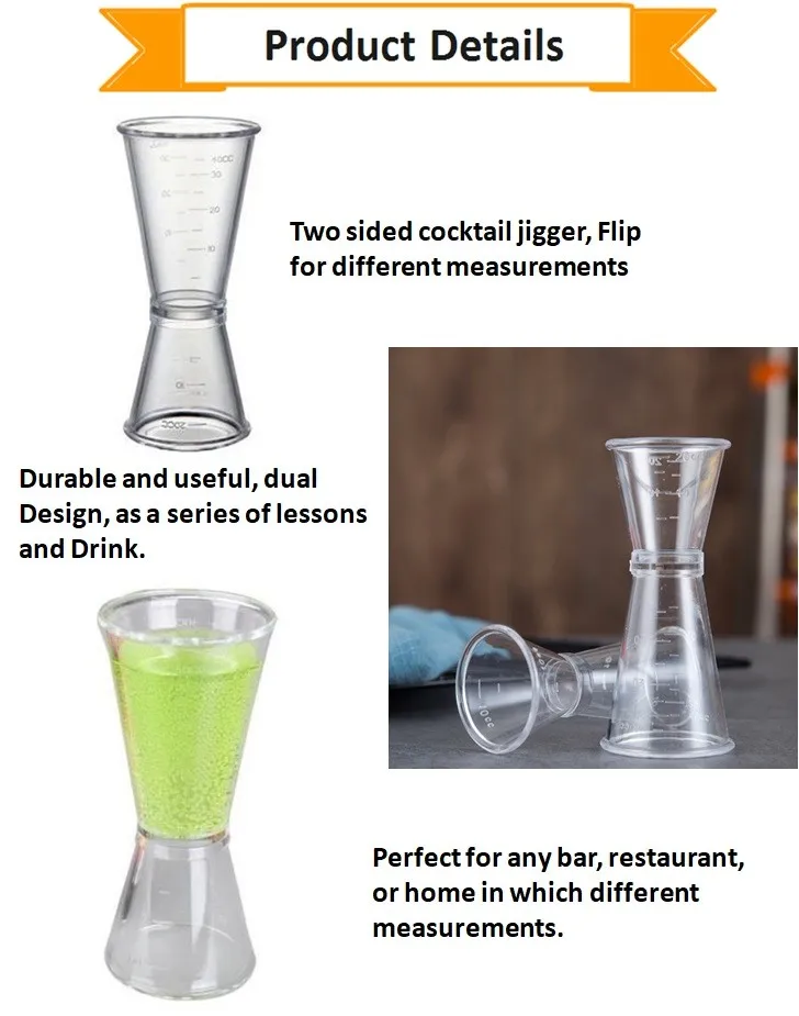 Best Seller Cocktail Jigger Measuring Bar Cup Buy Plastic Bar Jigger