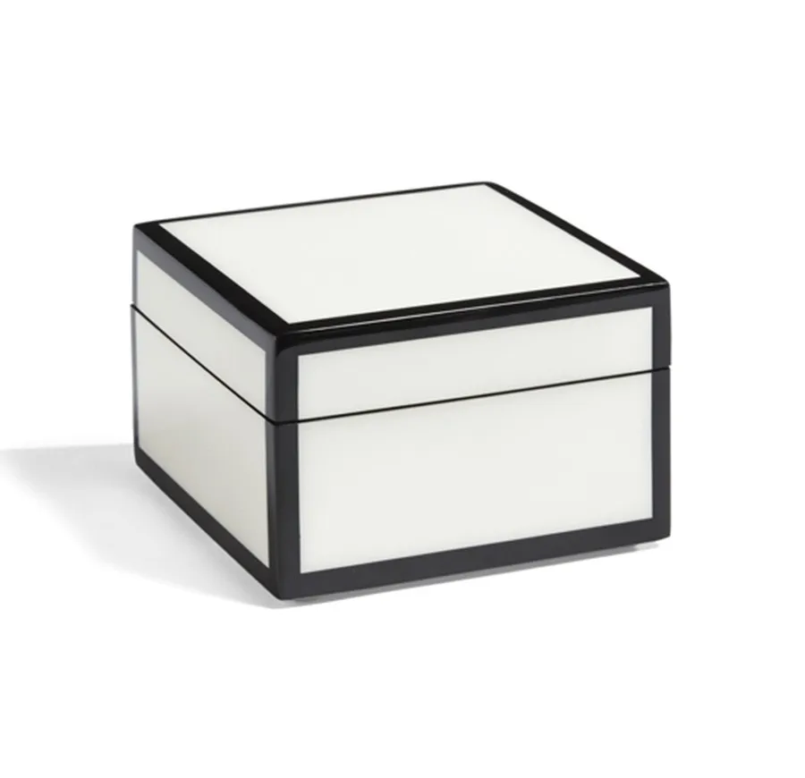 black and white jewelry box