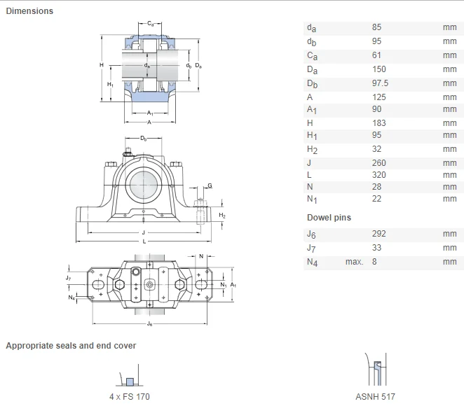 Snl Series Plummer Block Bearing Housing Snl517 Sn517 Buy Snl517