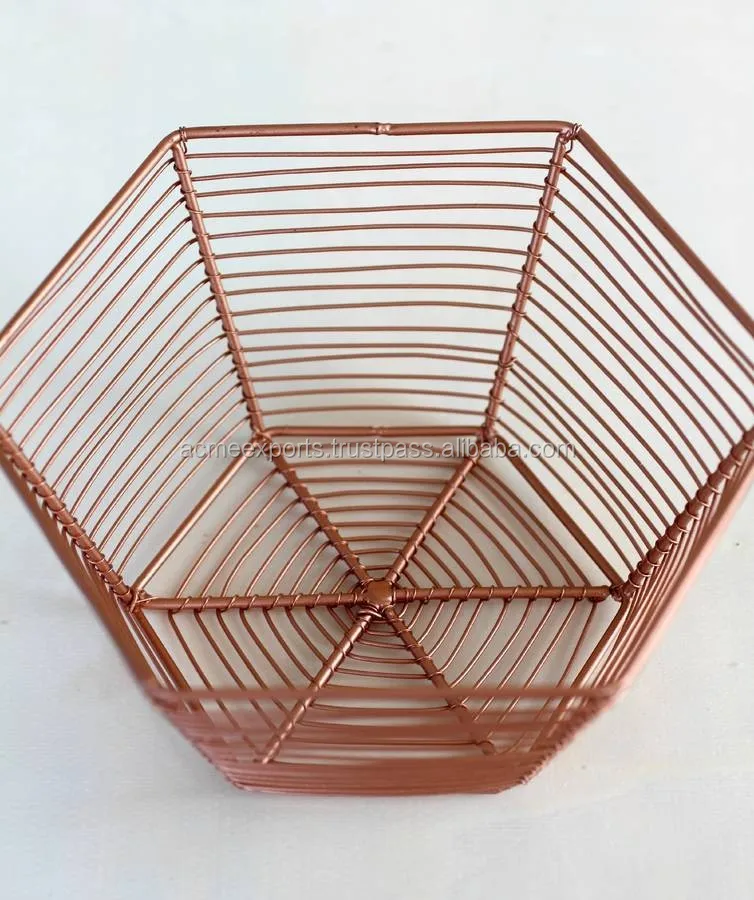 Wire Mesh Round Metal Log Basket Holder With Handles Buy Wooden