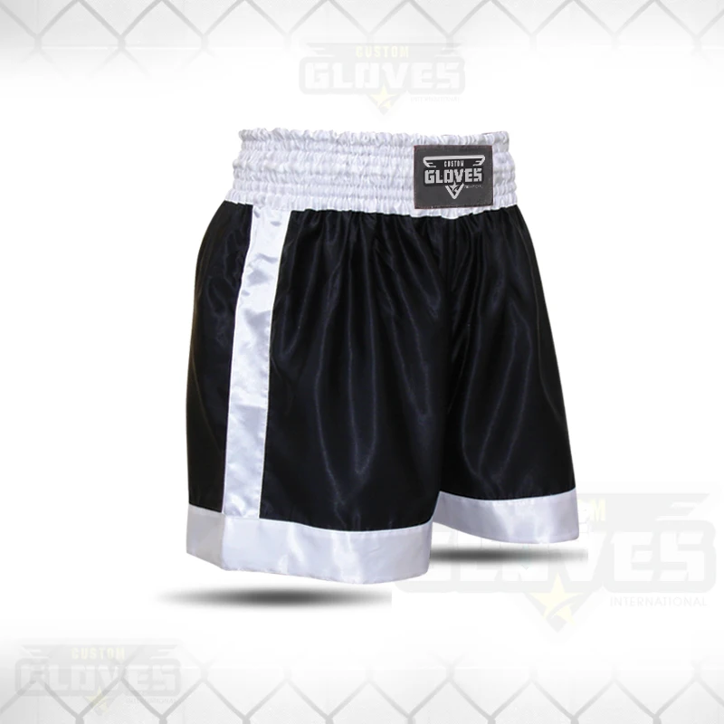 Shorts pants MUAY Thai boxing MMA kick trunks satin fabric sport arts