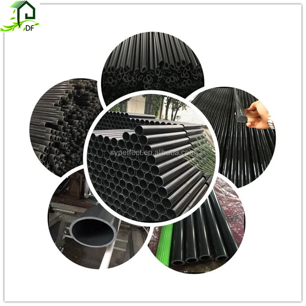 Black pvc different pipe
