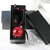 New Product Wedding Car Decoration Preserved Rose Key Chain Hanging Ball