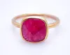 Dyed Ruby Gemstone Fashion Ring