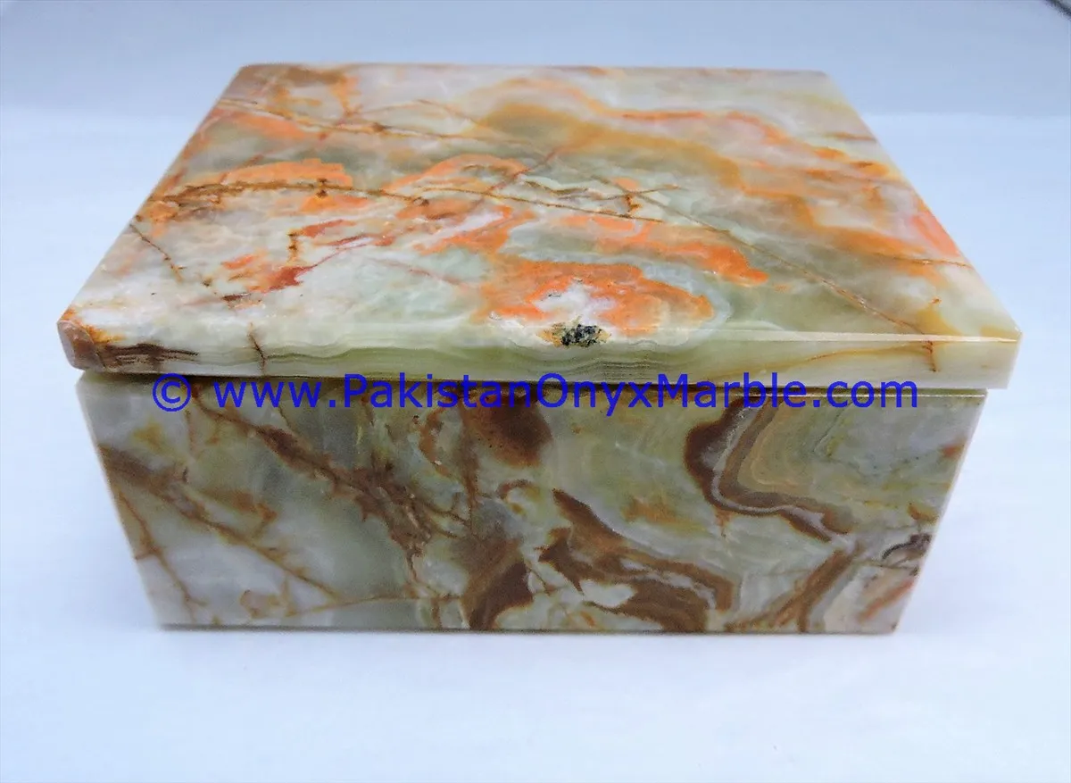 Marble Boxes, Stone Trinket Boxes, Marble Jars, Decorative Onyx Containers  with Lid