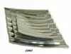 Cast aluminium parallelogram shape fluted plate mirror polish finish