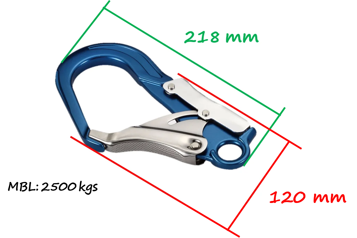 high level OEM carbon steel safety carabiner hook