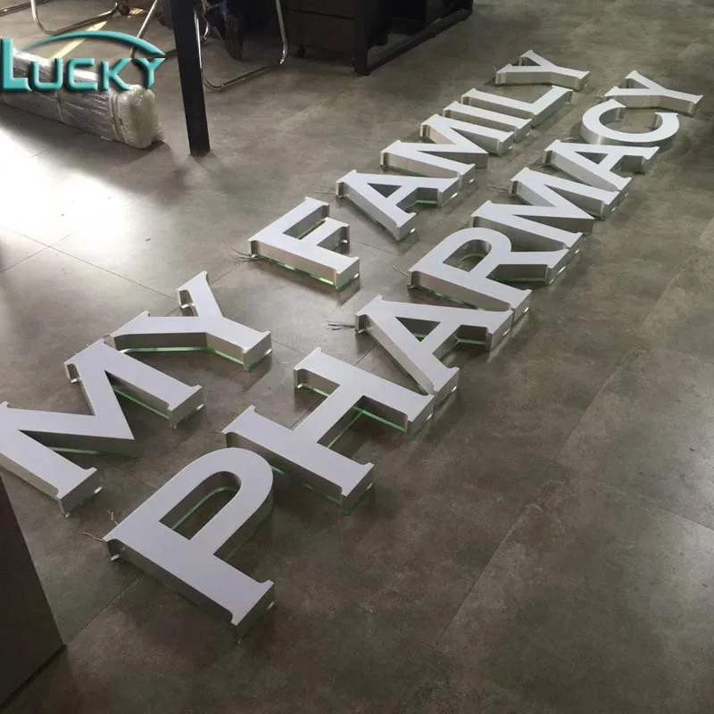 Face And Back Lit Acrylic Aluminum Led Used Lighted Sign Letters Buy