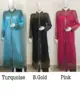 New Classic Women Open Front Kaftan Abaya Muslim Cardigan Jilbab Impact Maxi Dress