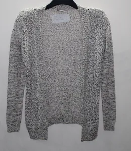 Ladies long slv. Open cardigan fancy yarn knitted Sweater Ladies long slv. Open cardigan fancy yarn knitted Sweater