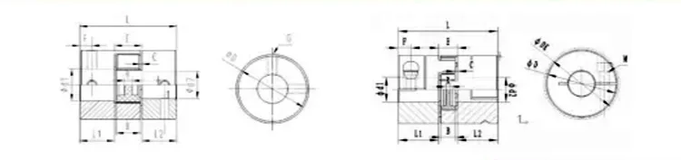 Flexible Jaw Coupler CNC Shaft Spider Stepper Motor Plum Coupling