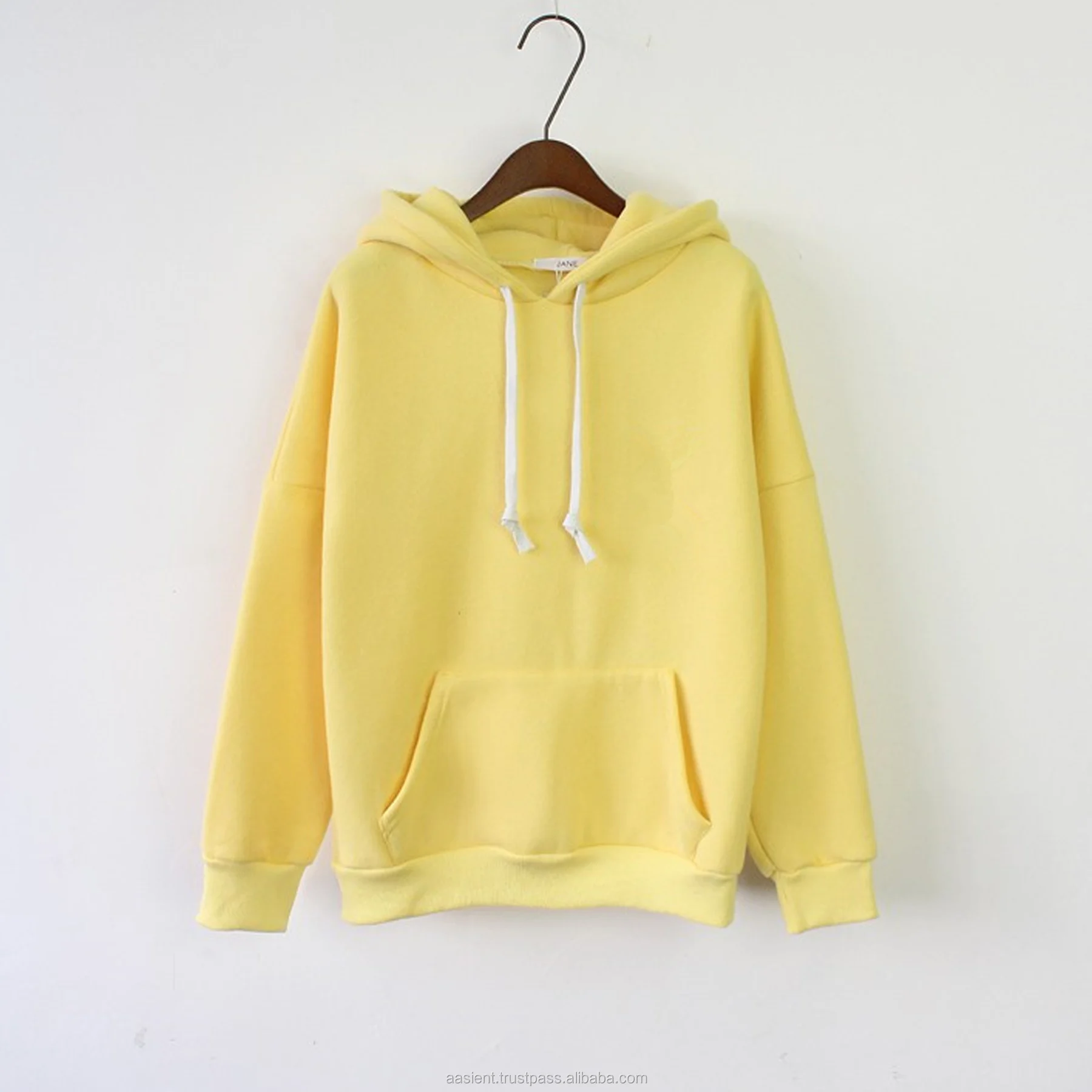 soft yellow sweatshirt