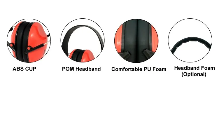 plastic ear safety ear muff safety ear protection