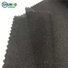 Wholesale Black PA coated fusible lining polyester double dot 55gsm twill woven interlining twill woven stretch interfacing