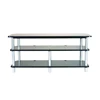 Modern led wrought iron l-shaped tv stand ZY015