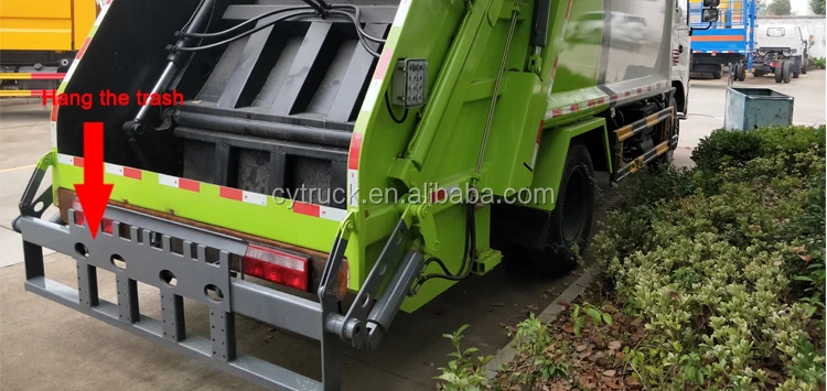 10m3 compactor garbage truck price,6 wheel compressed Rubbish collection truck