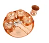 Indian art villa pure copper traditional dinner set