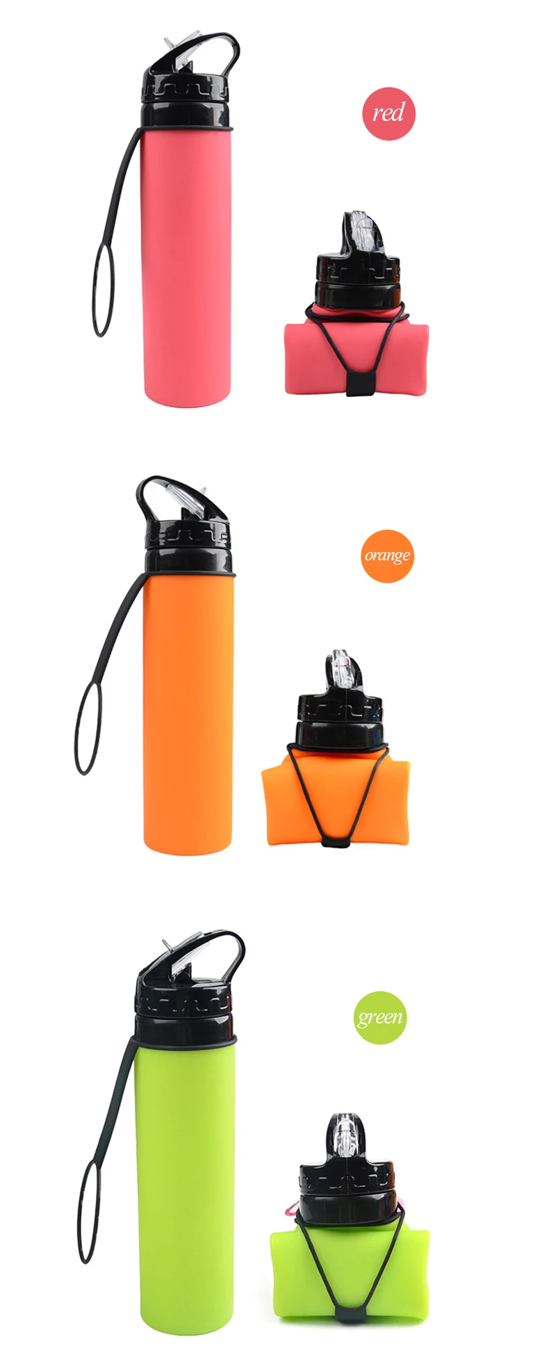 New Environmental Protection Outdoors Carry On Foldable Sports Sipper