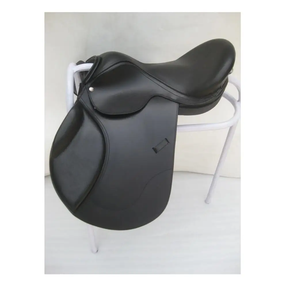 Dark Brown leather Treeless GP jumping Saddle with accessory in 9 sizes Dark Brown leather Treeless GP jumping Saddle with accessory in 9 sizes