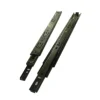 Three-Section Damping Buffering Black Slide Rail Track Silencer Furniture Closet File Cabinet Drawer Extension Sliding Rail Pull