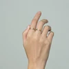 Dainty Personalized Stacking Name Ring 925 Sterling Silver
