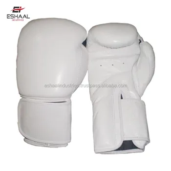 all white boxing gloves