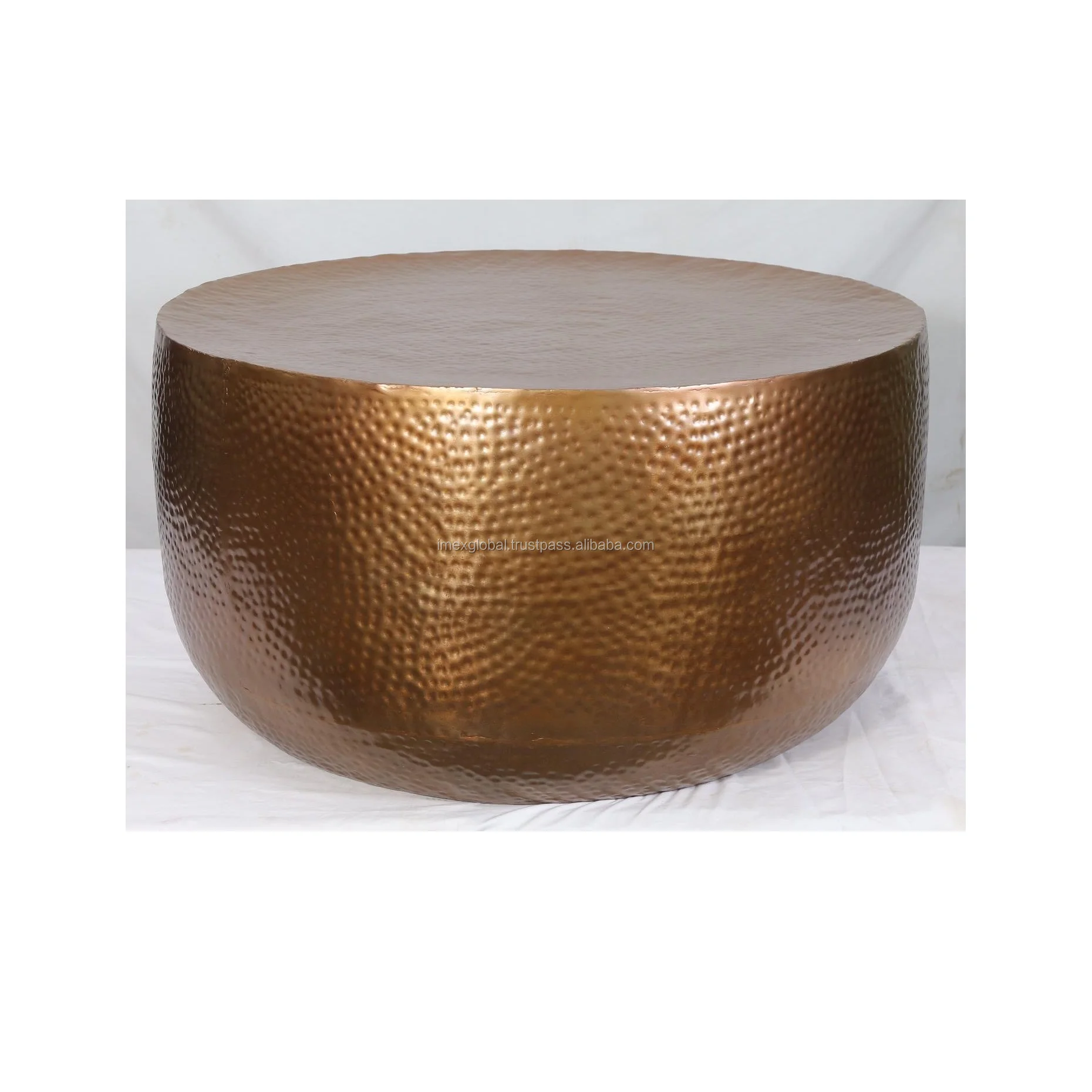 Aluminum Hammered Round Coffee Table High Quality And Best