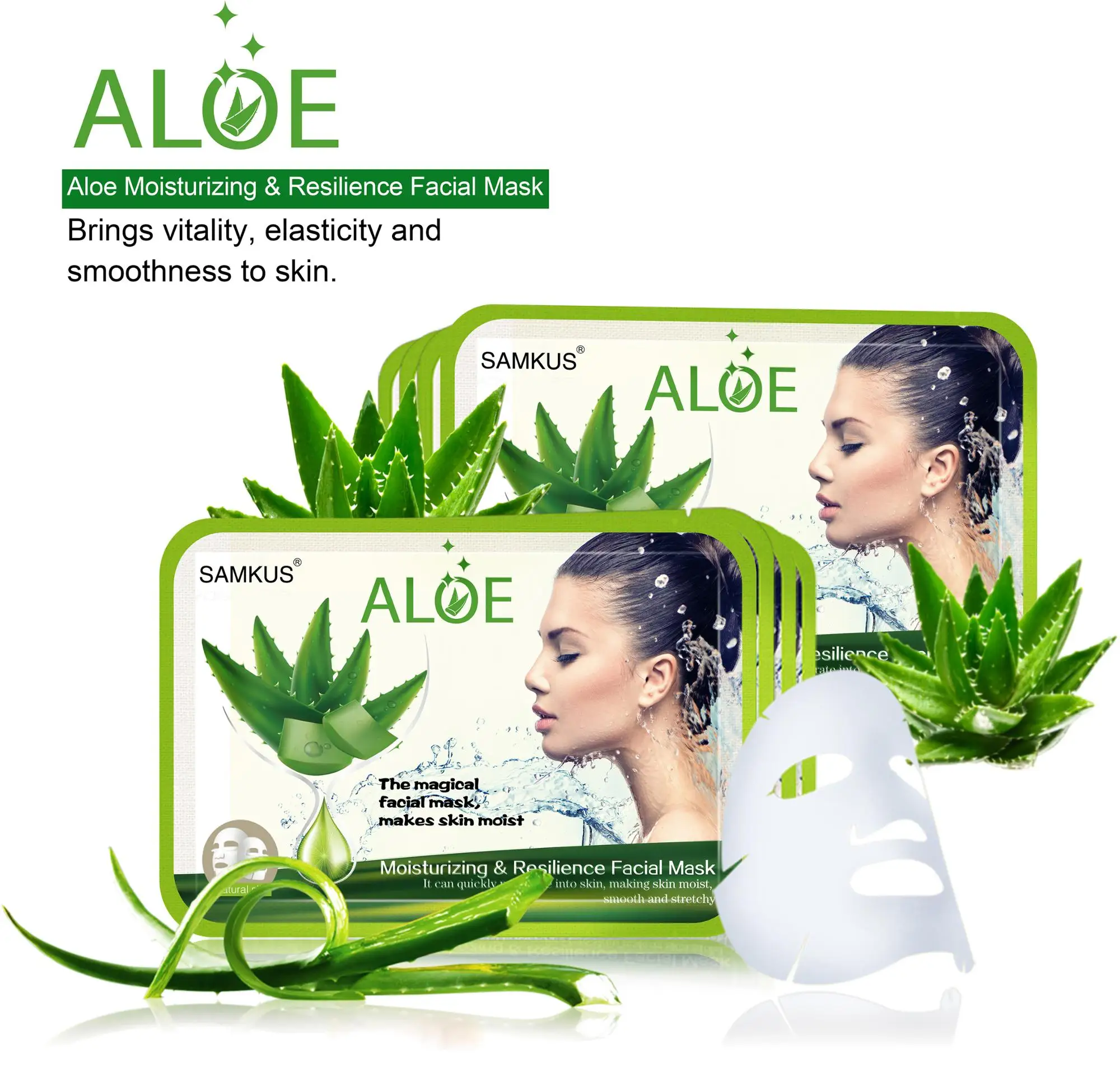 Aloe Strawberry Moisturizing Whitening Firming Facial Mask - Buy ...